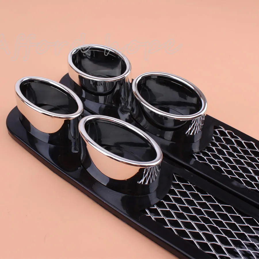 1 шт. черный + хромированный Автомобильный декоративный хвостовой трубы эмблема