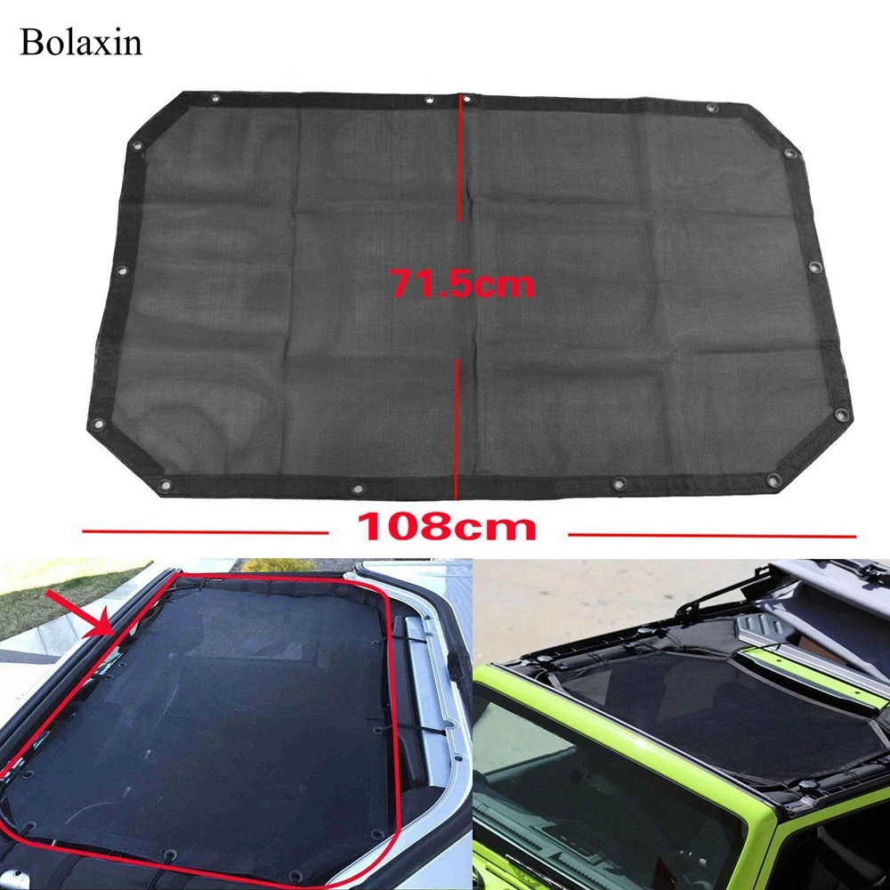 Новый сетчатый солнцезащитный козырек с УФ защитой черный для Jeep Wrangler JK JKU и Unlimited