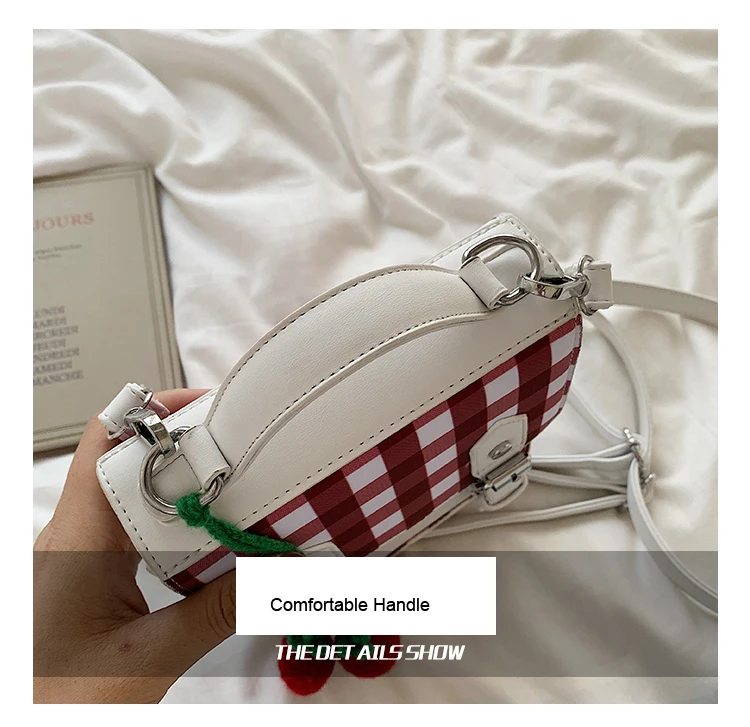 DORANMI Plaid Schoolbag Women's Backpacks Fashion Leather Bag Square Back Shoulder Bags Female Patchwork Mochila DJB657