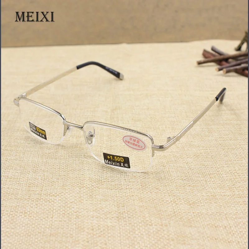 Очки для чтения мужские асферические с полуметаллической оправой|reading glasses|glasses