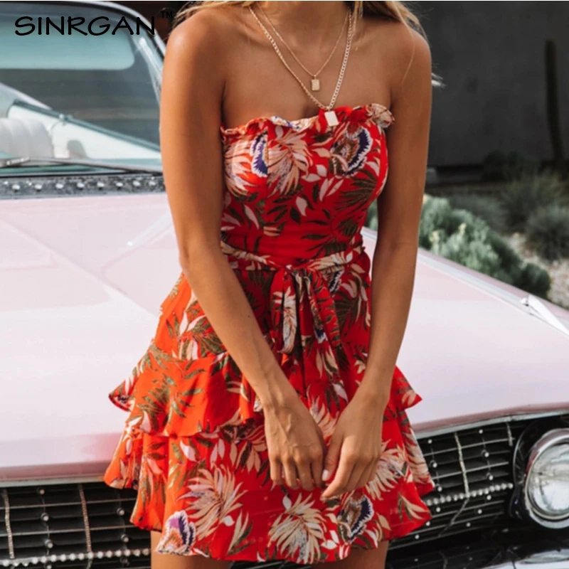 SINRGAN с плеча вечернее платье женские летние платья Vestidos сексуальные ремни