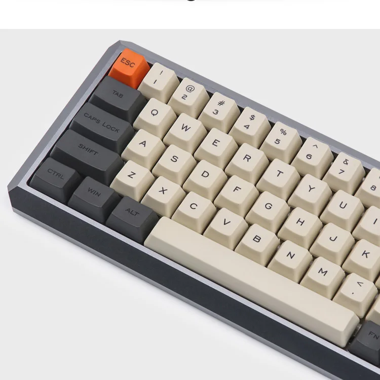 Carbon 64 раскладка Dye-sub keycaps OEM профиль включает 1,75 shift fit GK64 механическая клавиатура