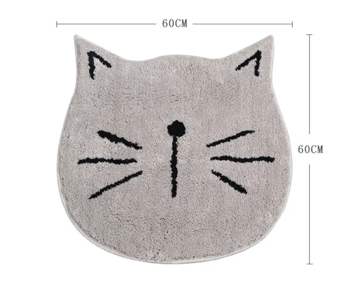 water absorption cat carpet for bathroom round bath mats in the kitchen home decoration scallop snails anti slip rug DW019