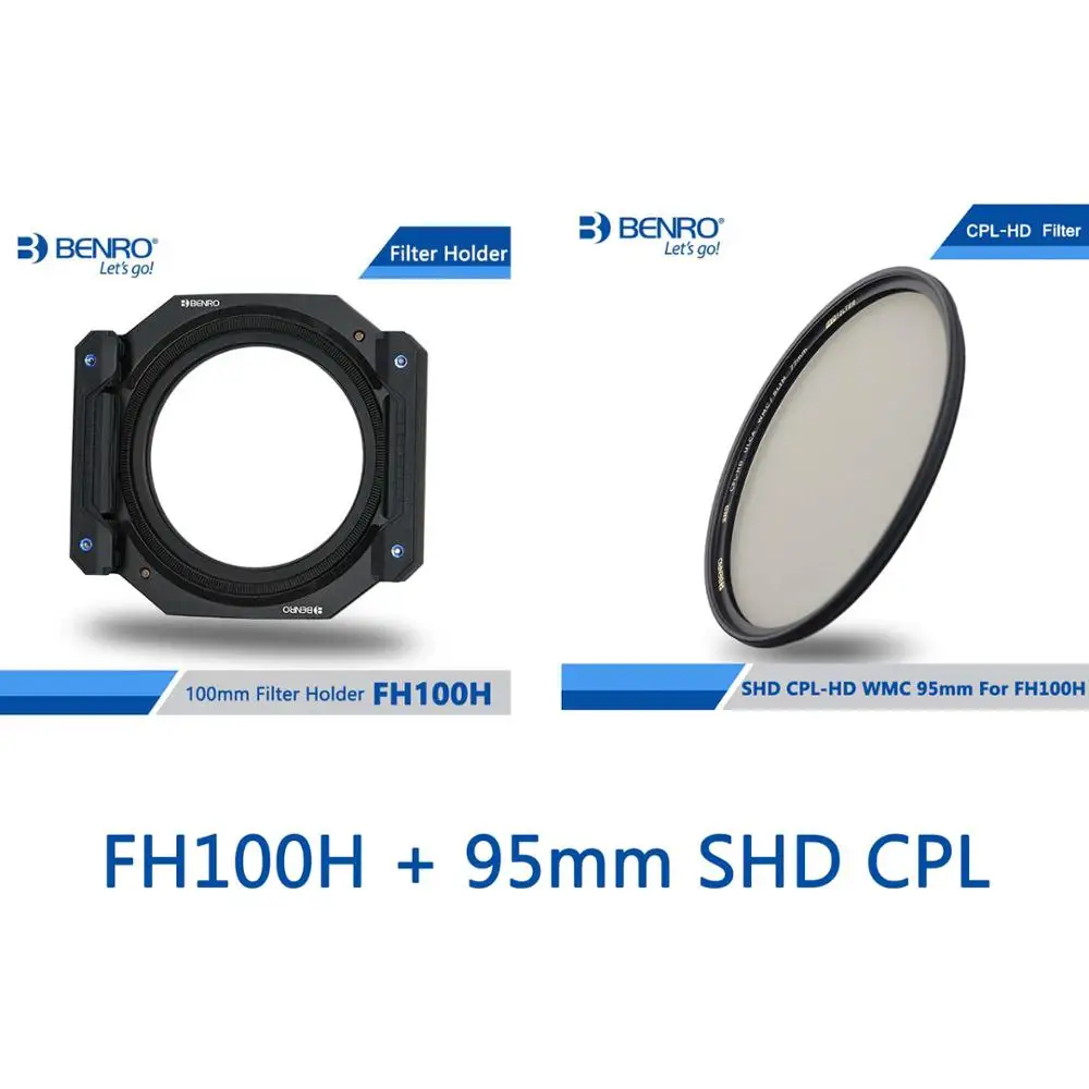 FH100H 95mm SHD CPL Benro FH100 100 мм квадратная система фильтра ND/GND/CPL поддержка фильтра квадратный Круговой Фильтр DHL - Цвет: FH100H 95mm SHD CPL
