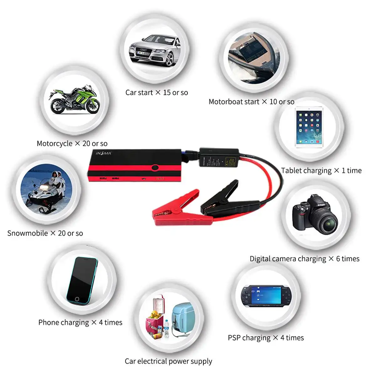 99900 мАч многофункциональный автомобильный стартер Power Bank 12V 400A USB портативный