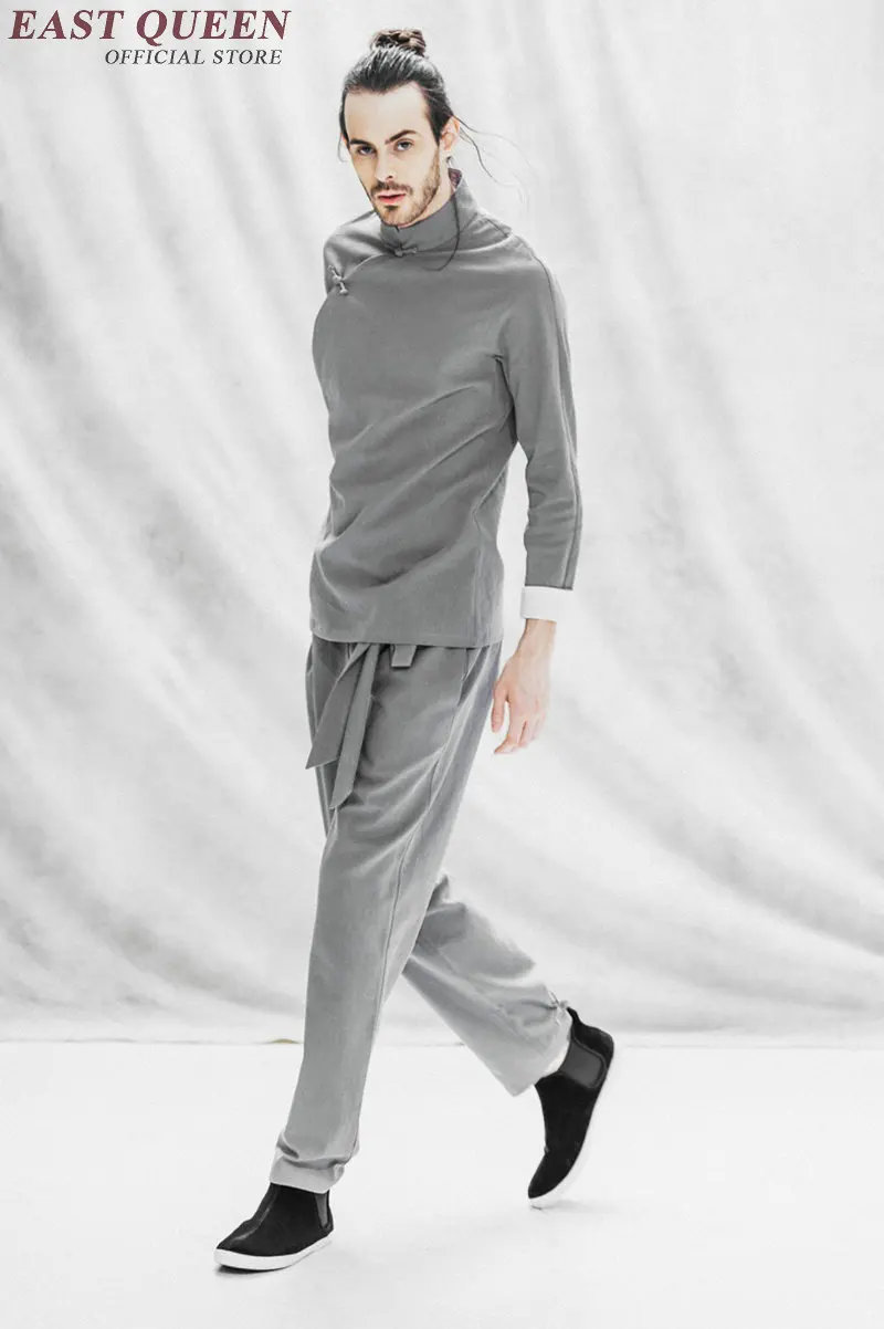 Традиционная китайская одежда Длинные рукава Китайский традиционный мужская