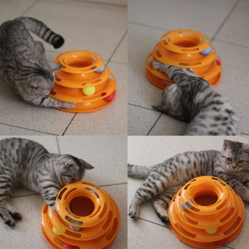 Забавная игрушка для кошек Поворотная домашних животных Кот Сумасшедший диск с