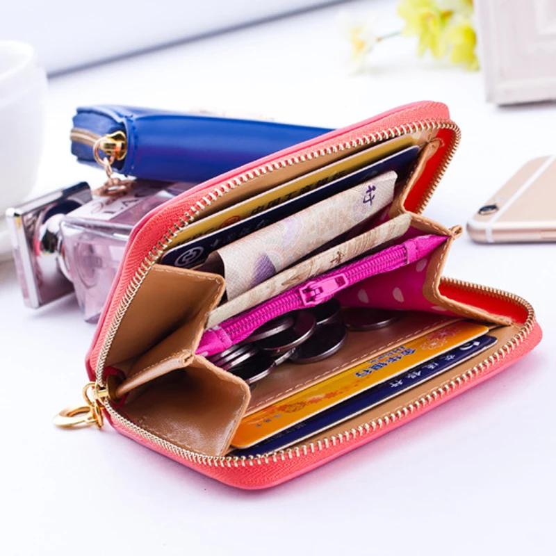 Женский кошелек на молнии с бантом и отделением для карт|change purse|coin pursepurse for girls |