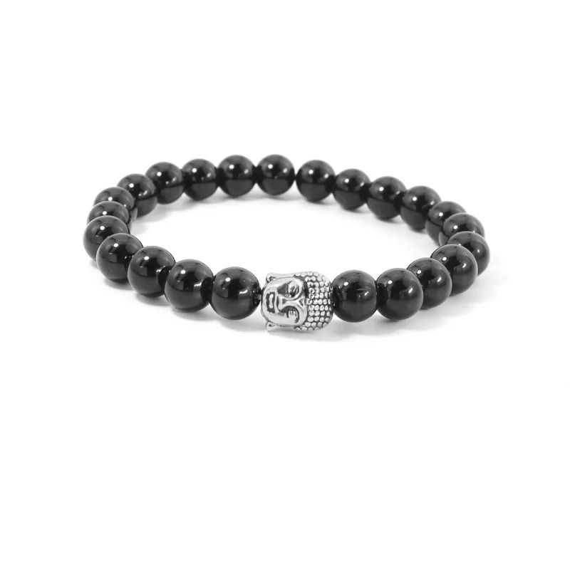 Браслеты из натуральных камней в виде Будды | Украшения и аксессуары