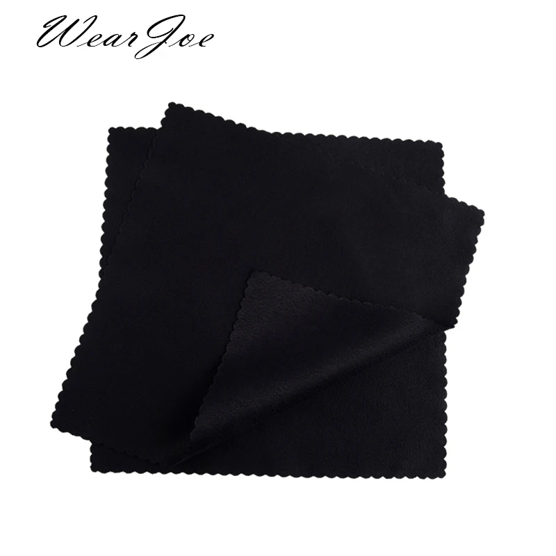 100 шт./лот чистящая ткань из микрофибры золотого и серебряного цвета для