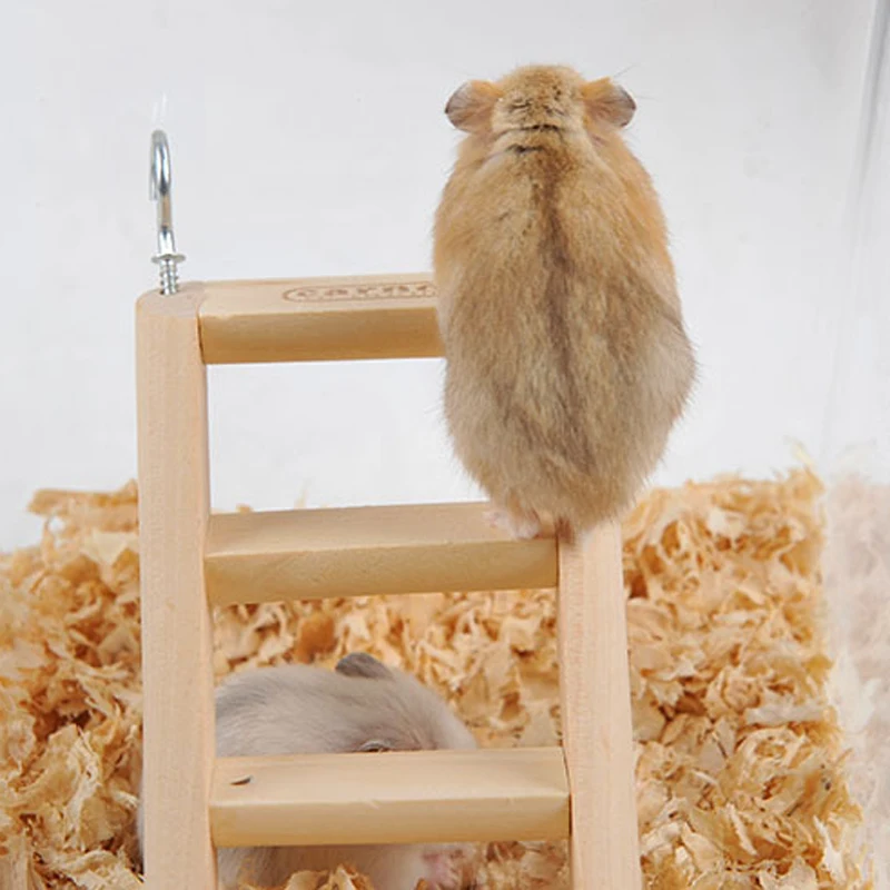Хомяк натуральные деревянные лестницы для маленьких животных домашних крысы