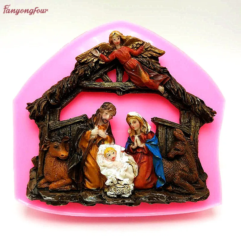 Новая серия ясли 3D форма силиконовый торт для кухни гриль печенье Форма