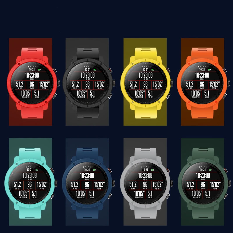 Умные часы Huami Amazfit Stratos 2/2S тонкий чехол из поликарбоната защитный аксессуары для