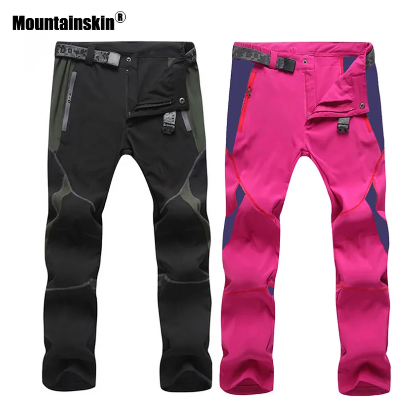 

Mountainskin Men's Women's Summer Quick Dry Sports Pants Outdoor Hiking Fishing Trekking Camping Female Elastic Trousers VA208
