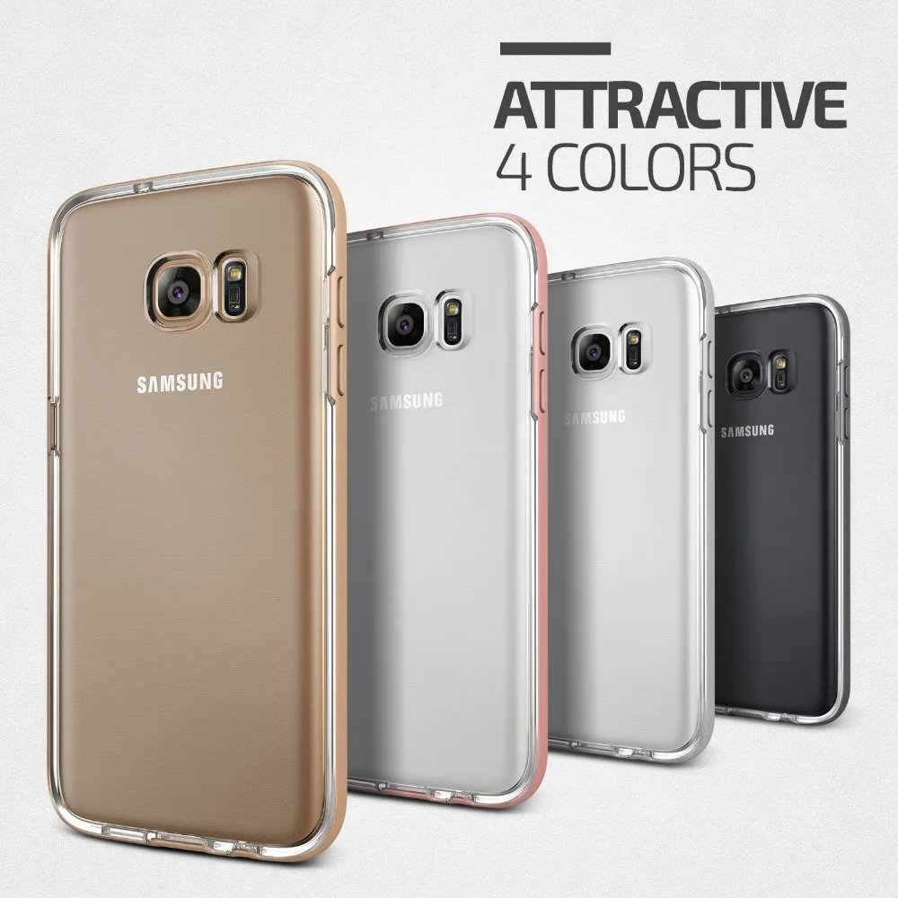 Оригинальный VERUS для Samsung Galaxy S7 Edge Футляр Рамки Crystal Clear назад гибридная защита