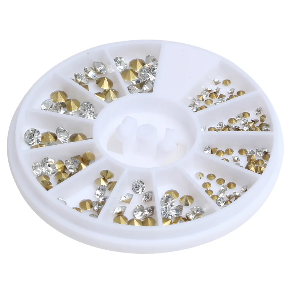 1 коробка (200 шт.) прозрачные стразы для рукоделия кабошоны скрапбукинга украшения