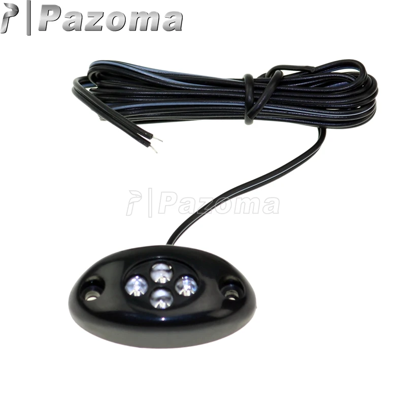 PAZOMA 1X черный мигалка сигнала для мотоцикла белый 4 LED задний колышек Yamaha YZF R6S R6 R1 |