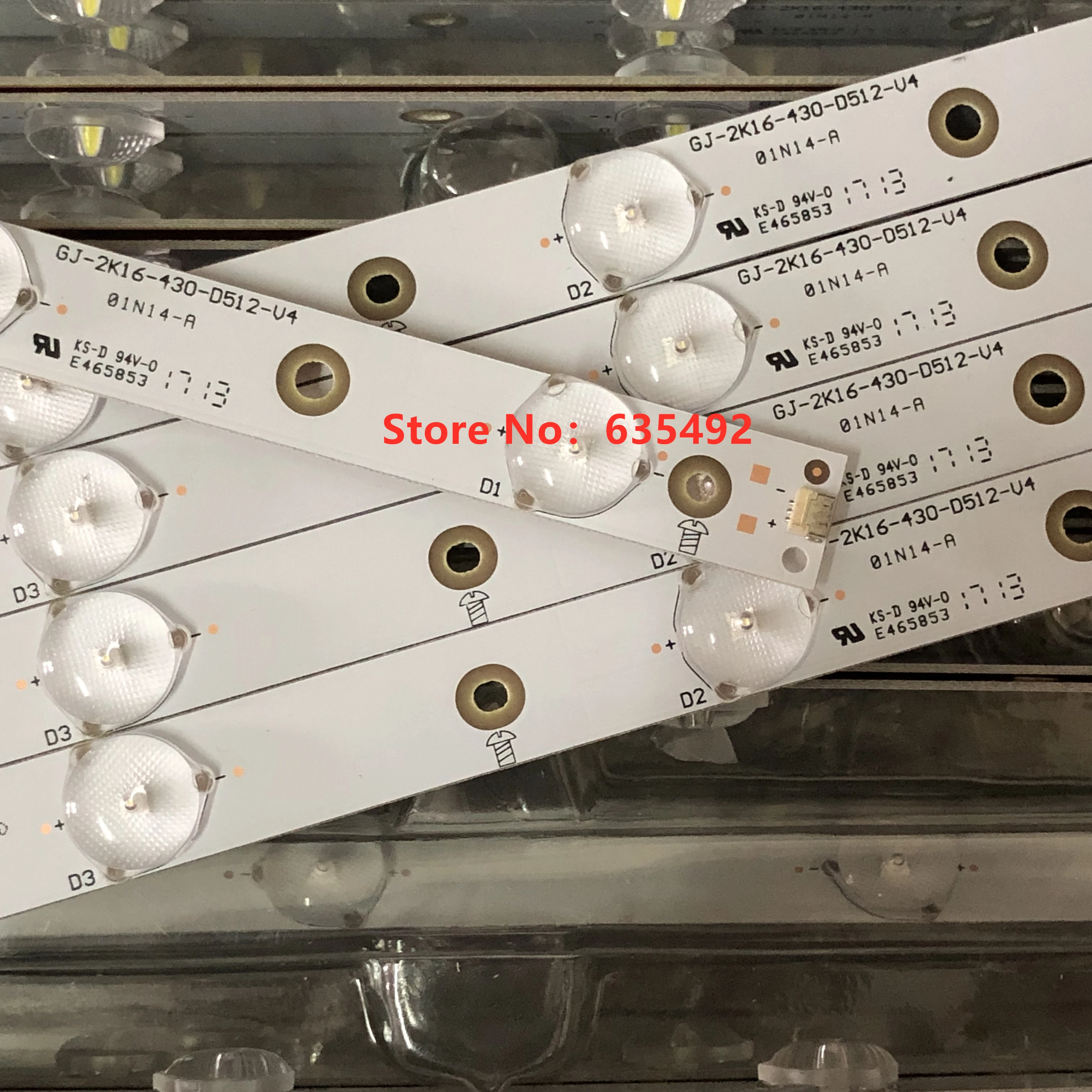 5 шт. Светодиодная лента 12 светодиодов LB43014 V0 _ 00 для Ph ilips 43 &quotTV 43PUS6551TPT430U3 EQLSJ A.G