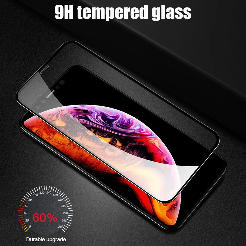 5D Защитное стекло для iPhone 11 Pro Max Xs защита экрана полное покрытие закаленное стекло для iPhone Xs Max Xr X 10 8 7 6 6S Plus
