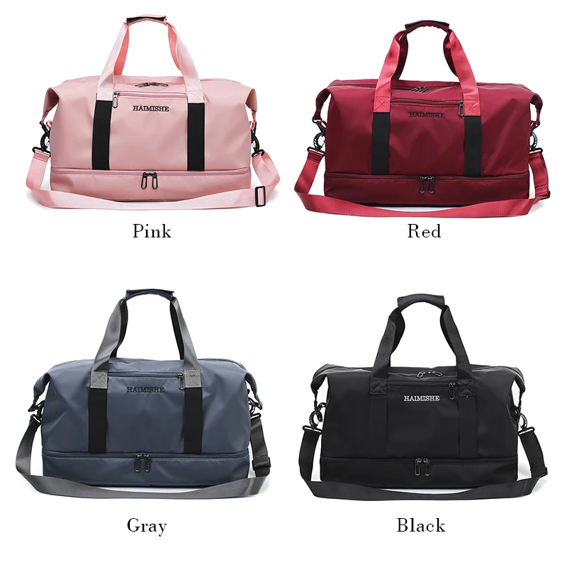 Wobag женская сумка для фитнеса, Оксфорд, тренировочная сумка для спортзала, Повседневная дорожная сумка для багажа с сумкой для обуви, водонепроницаемая дорожная сумка-Органайзер
