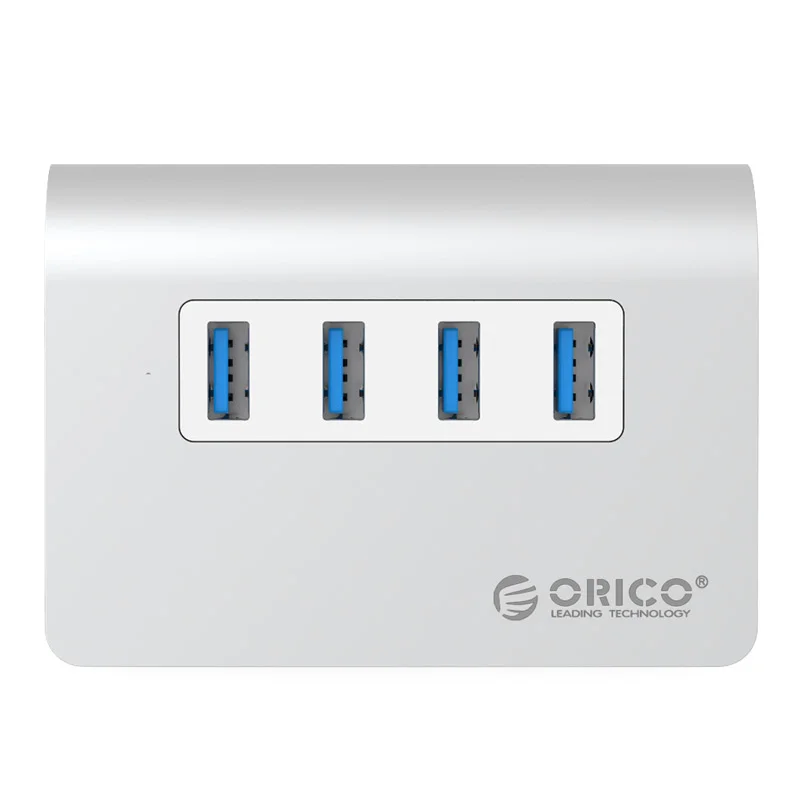 ORICO алюминиевый 4 порта USB 2.0 3.0 концентратор высокой Скорость мини Splitter Портативный хаб для портативных ПК компьютер с 1 м кабель для передачи данных