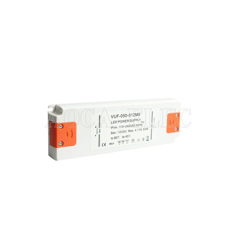 

12 Volt Power Supply 12V LED Driver 20W 30W 40W 50W 60W AC 110V 220V to 12V DC Lighting Transformer Adapter for LED Strip CCTV