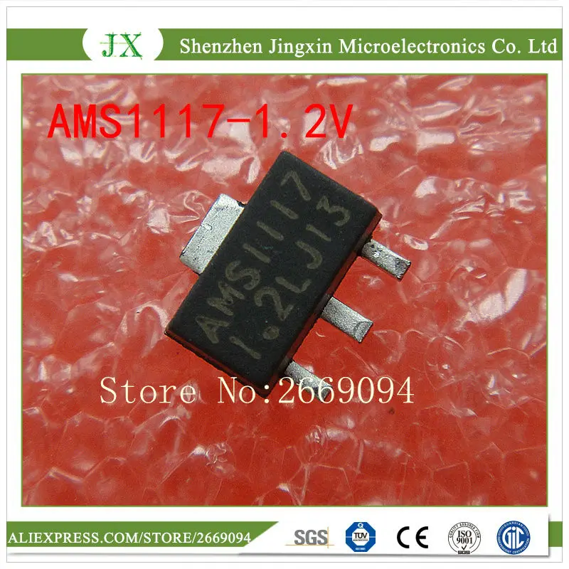 

100 шт. AMS1117-1.2V SOT89 AMS1117 LM1117 1117 1,2 V регулятор напряжения SOT-89