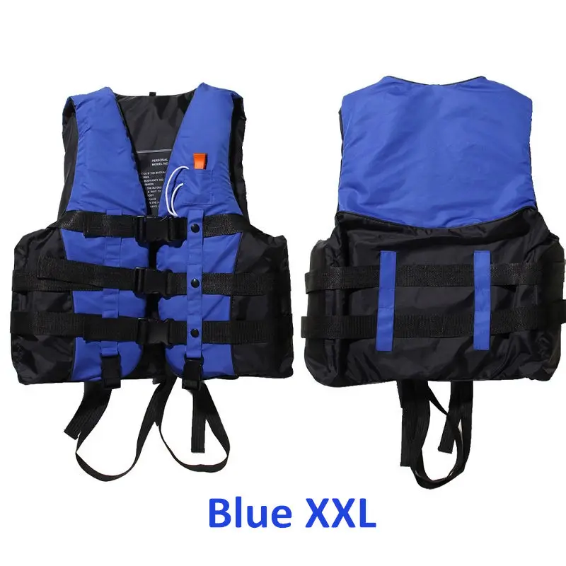 Blue XXL Новинка, S-XXXL размеры, полиэстер, для взрослых, спасательный жилет для мужчин и женщин, универсальный, для плавания, плавания, катания на лыжах, серфинга, спасательный жилет из поролона со свистком - Цвет: Blue XXL