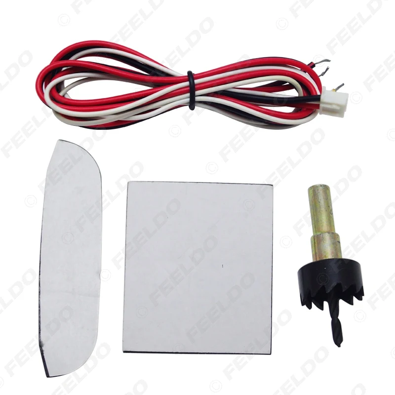 FEELOD Car LED Backlight Display 22mm 4-Sensor Parking Sensor Forward Astern Radar Kit System 10-Color 12V #5646 | Автомобили и