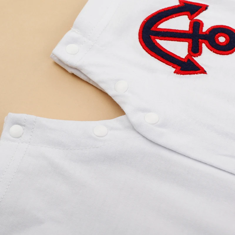 Весенний стиль комбинезонов для малышей 100% хлопок 2 стиля детская одежда темно-синий белый мальчик новорожденный пижама 1 шт. HB057 on.