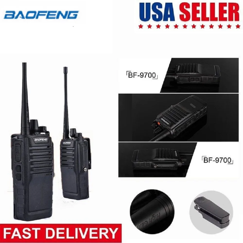 BaoFeng-9700 Walkie Talkie 8 Вт UHF радио трансивер водонепроницаемый сканер для наружного охоты кемпинга специальная гарнитура