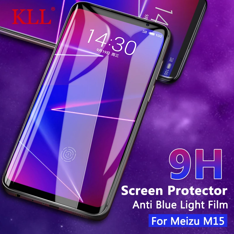 9H полное покрытие анти синий свет закаленное стекло для Meizu 15 M15 Pro 7 Plus Защитная