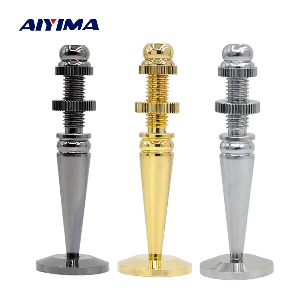AIYIMA 4 комплекта аудио акустические шипы подставка M8x72 из чистой меди детали для