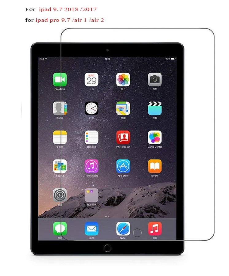 

Закаленное стекло 9H для Apple New iPad 2018, A1893, 9,7 дюйма, Защитная пленка для экрана, Жесткий Чехол для iPad 9,7, 2017, A1822, закаленное стекло