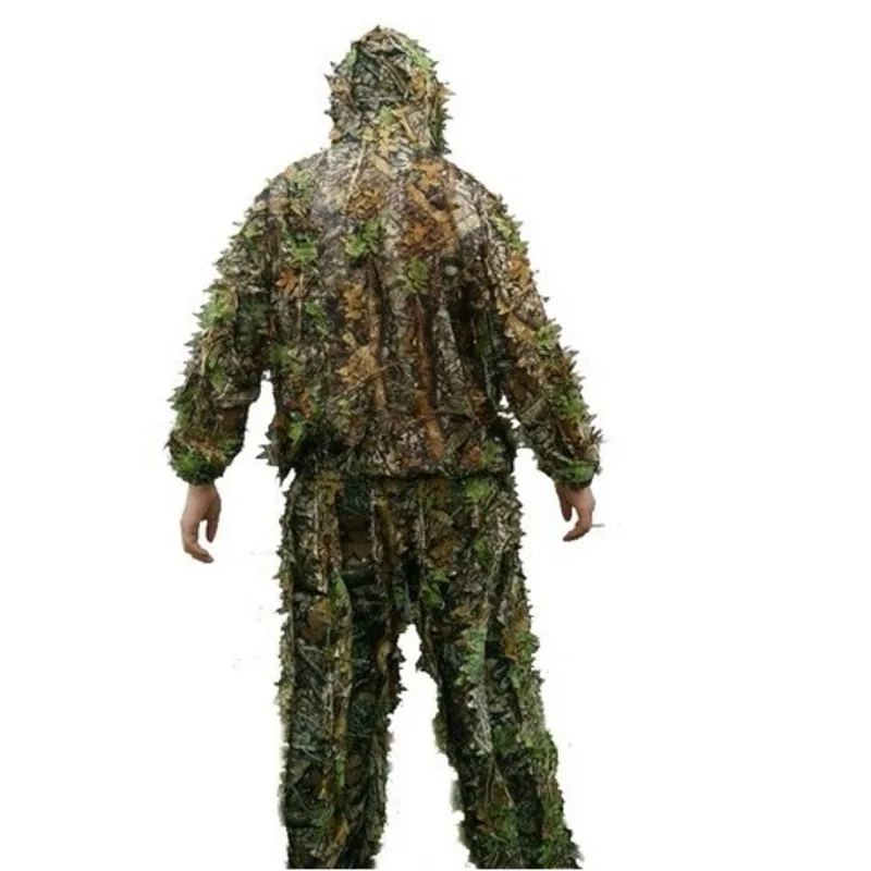Тактический Камуфляжный костюм PUBG CS с 3D листочками Bionic Ghillie камуфляжный
