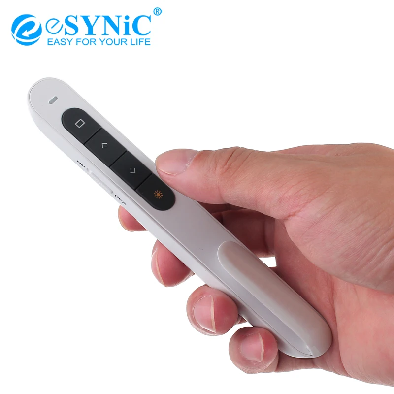 

100m 2.4G RF Wireless Presenter Remote Control + USB Ultra-Slim Receiver For PPT Presentation Support Windows Linux Mac OS XP