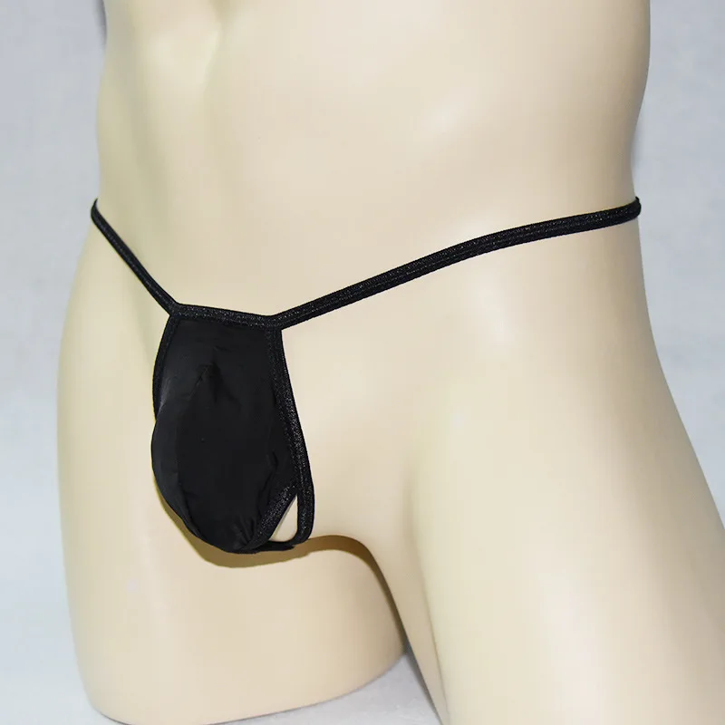 Абсолютно новые мужские шелковые сексуальные стринги мягкие шелковистые нижнее