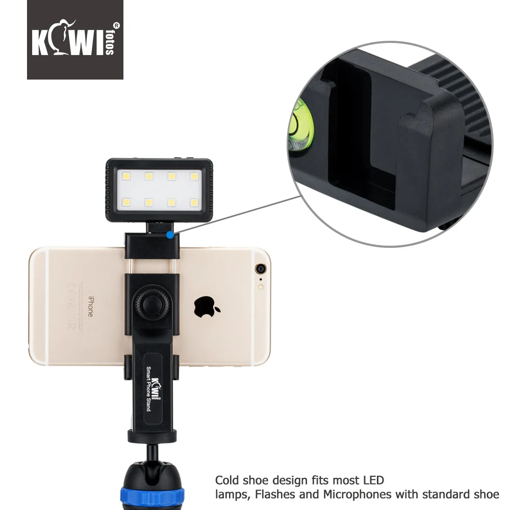 Мини штатив KIWI для смартфона с держателем на 360 градусов зажим со стандартом