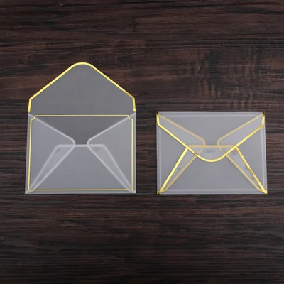 20pcs clear 20 шт./компл. прозрачный Бумага конверт горячего тиснения фольгой печати утепленные Бумага конверт для свадьбы письмо-приглашение Скрапбукинг подарок - Цвет: 20pcs clear