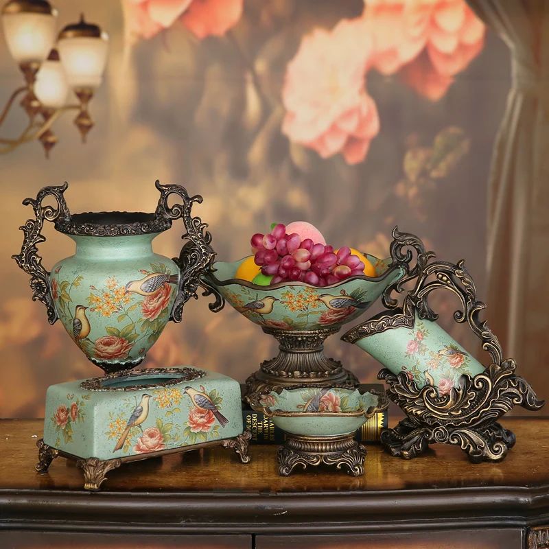 

The European and American township to set decoration Decor furnishings Home Furnishing Hotel TV cabinet retro crafts