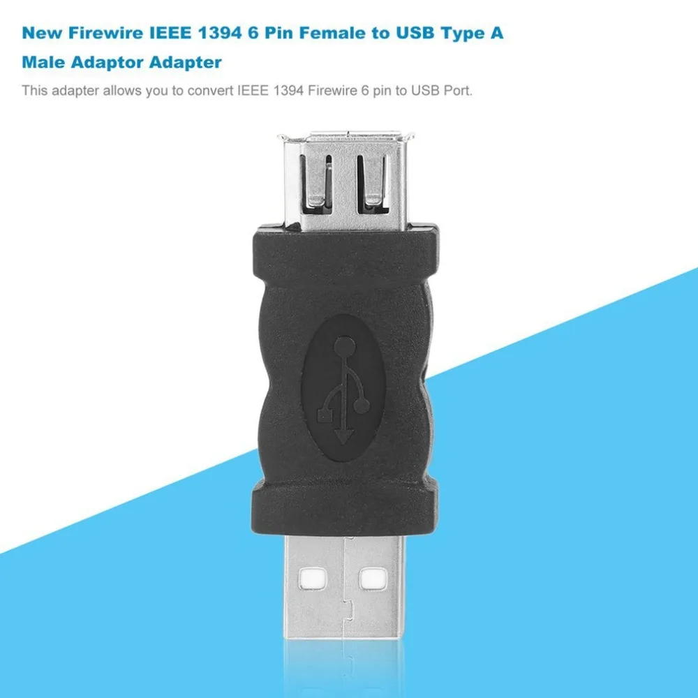 Адаптер Firewire IEEE 1394 6 контактов гнездо-USB 2 0 тип А штекер адаптер разъем для камер
