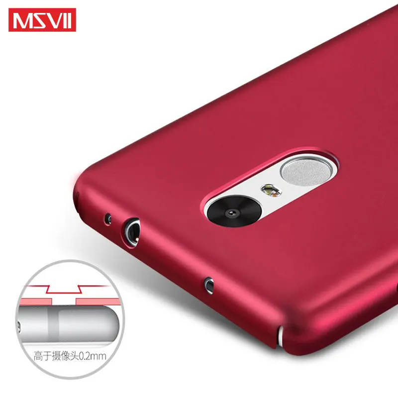 Xiaomi Redmi Note 3 Case MSVII Finger Ring Slim Matte For Cover Holder PC Hard Back Note3 5.5 |