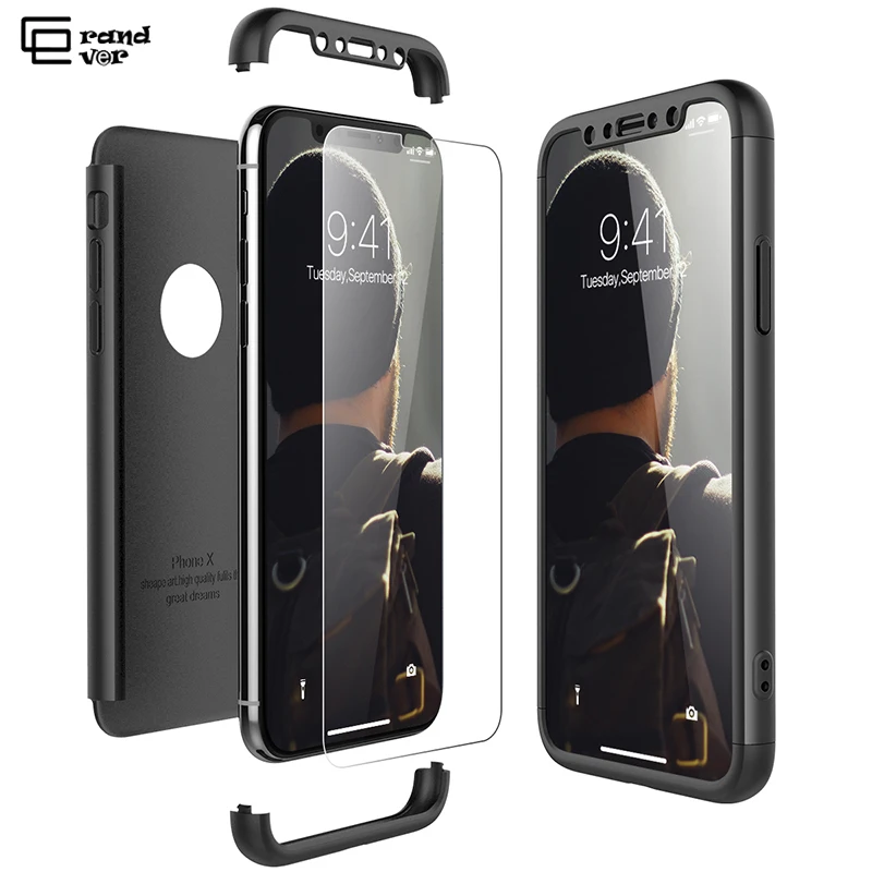 Роскошный Жесткий Чехол для iphone 5 5s SE 6 6s 7 7P 8 plus X 360 ультратонкий ударопрочный