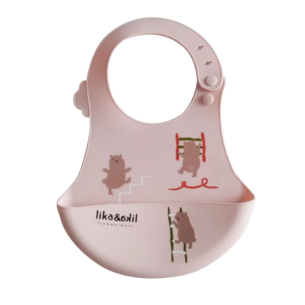 Children silicone Saliva baby eating bib waterproof rice bowl soft disposable pocket Infant Food-grade Towel Newborn | Детская одежда и