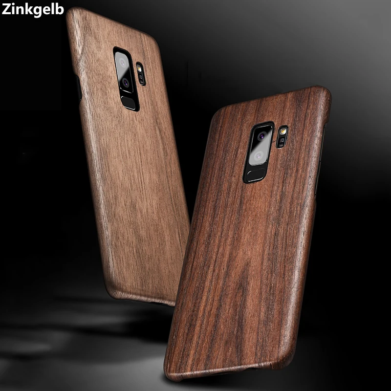Для samsung S9 Plus чехол Роскошный тонкий ультра тонкий жесткий из натурального дерева противоударный защитный чехол для телефона для S9 S8 Plus задняя крышка
