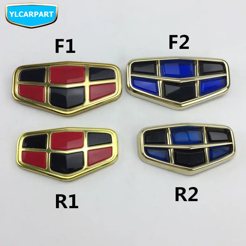 Для Geely Emgrand 7 EC7 EC715 EC718 Emgrand7 E7, RS, GC6, передний логотип автомобиля, эмблема автомобиля, синий с черным, Оригинальные запасные части для автомобиля