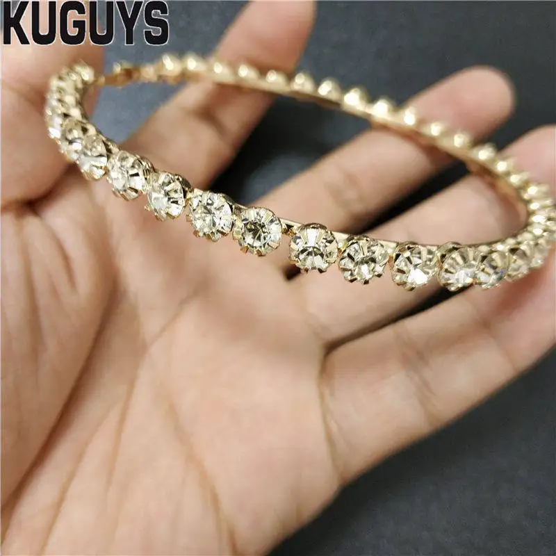KUGUYS золотые серебряные круглые серьги для женщин ювелирные изделия Pendientes трендовые хрустальные большая серьга-кольцо Свадебные аксессуары Brincos