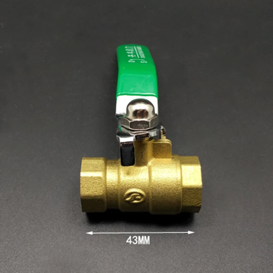 

DN10 3/8" BSP Female Mid-Body Brass Ball Valve Water Gas With Handle