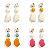 hot sale new drop earrings fashion geometric long earrings korean statement wedding bride jewelry gift