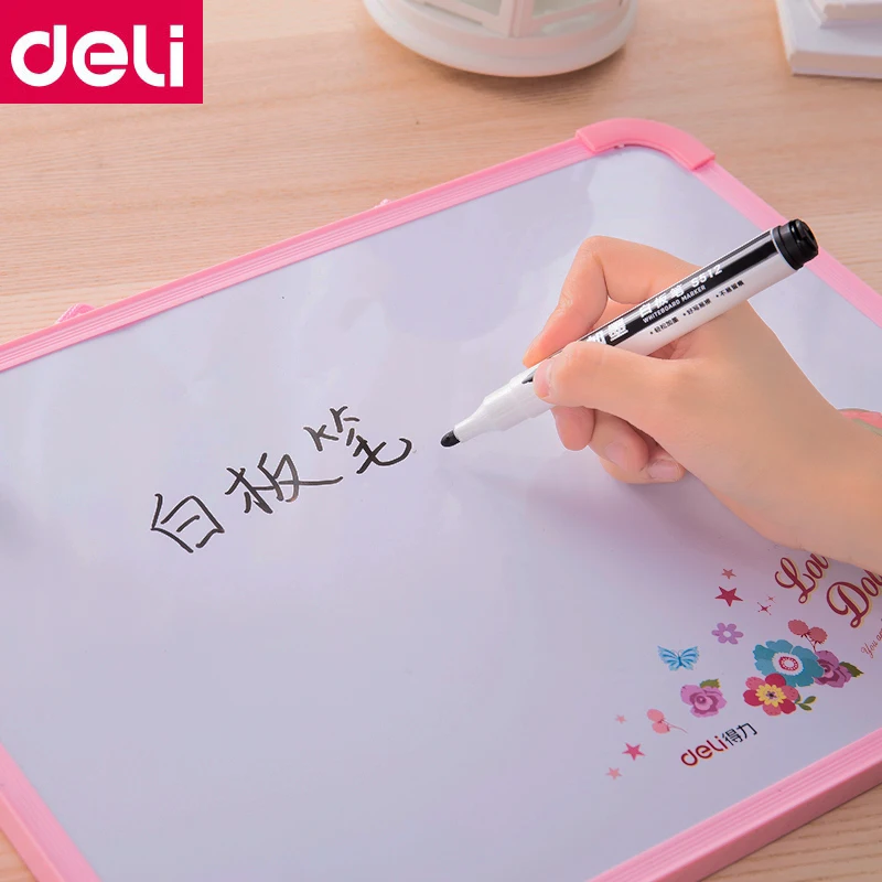 Белая доска Deli s512 в комплекте с 1 маркером и 2 чернилами|Маркер для белой доски| |
